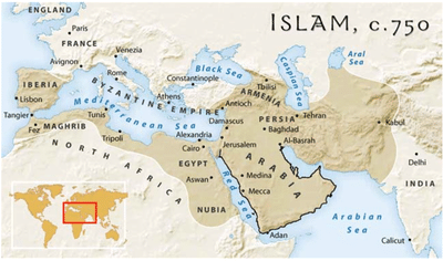 maps of the Islamic Area